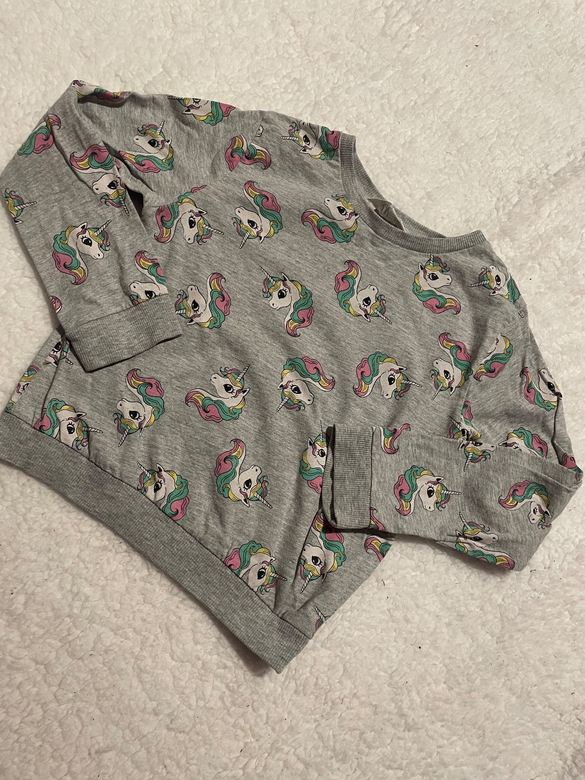 Dívčí mikina s jednorožci H&M