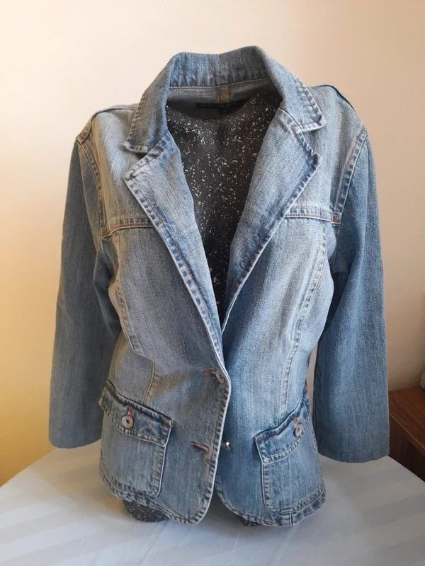 Džínové sako Gevara Jeans – středně modré, vel. XL